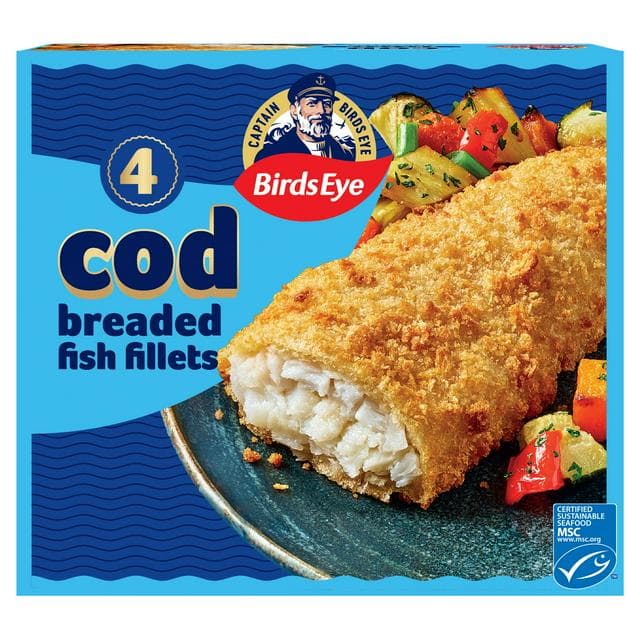Birds Eye Breaded Cod Fillets x4 400g - gallery image 1