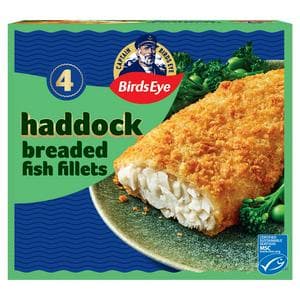 Birds Eye Breaded Haddock Fillets x4 400g