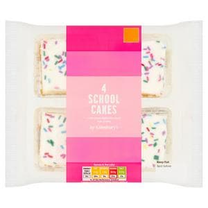 Sainsbury's School Cake x4