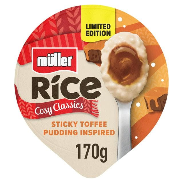 Muller Rice 170g Sticky Toffee Pudding Inspired Dessert, Limited Edition - gallery image 1