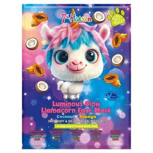 7th Heaven Coconut & Papaya Llamacorn Face Mask