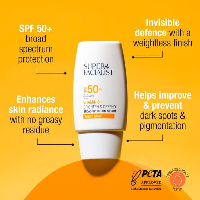 Super Facialist SPF 50+ Vitamin C+ Brighten & Defend Broad Spectrum Serum 50ml - gallery image 3