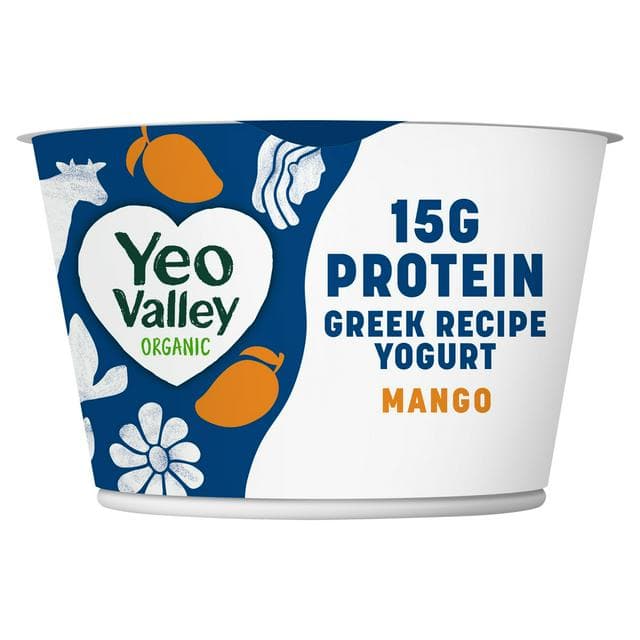 Yeo Valley Organic 200g Mango Greek Yogurt - gallery image 1