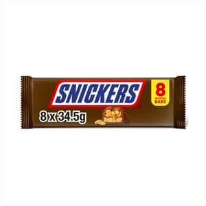 Snickers 8 x 34.5g Peanut Multipack Chocolate Bars