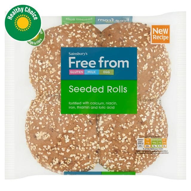 Sainsbury's Free From Seeded Rolls 260g - gallery image 1