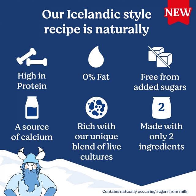 Danone 800g Skyr High Protein 0% Fat Natural Yoghurt - gallery image 2