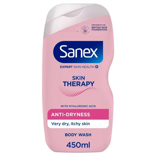 Sanex Skin Therapy Anti Dryness Shower Gel Body Wash 450ml - gallery image 1