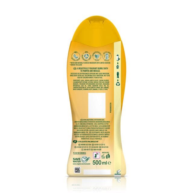 Palmolive Pamper & Indulge Bubble Bath Soak 500ml - gallery image 2