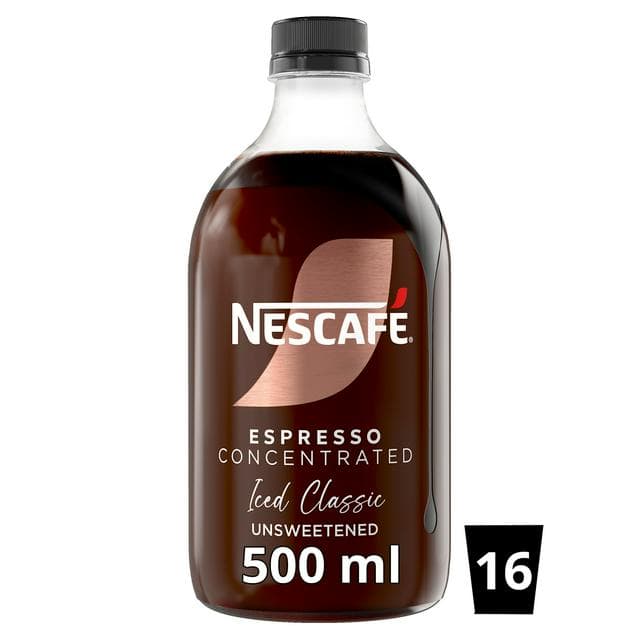 Nescafe Iced Coffee Espresso Concentrated Unsweetened 500ml - gallery image 1