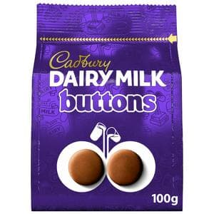 Cadbury Dairy Milk 100g Chocolate Buttons Bag