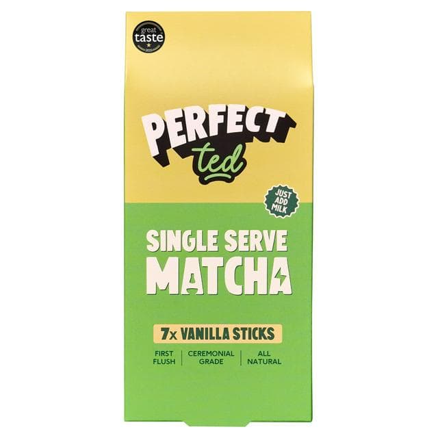 Perfect Ted Vanilla Bean Matcha Single Serve Sticks 7 x 5g - gallery image 1