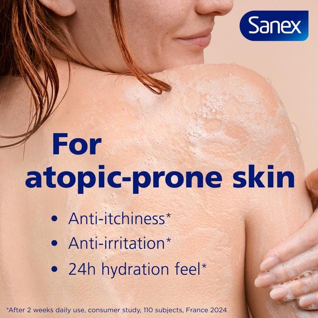 Sanex Skin Therapy Anti Itchiness & Anti Irritation Shower Gel Body Wash 450ml - gallery image 3
