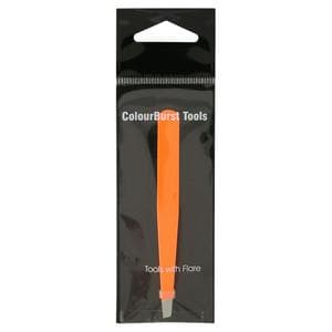 Colourburst Tools Full Sized Slant Tweezer Orange