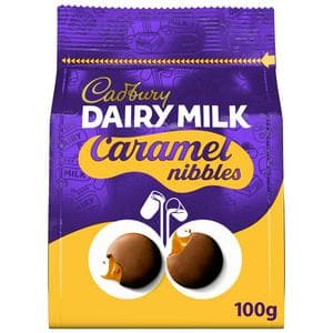 Cadbury Dairy Milk 100g Chocolate Caramel Nibbles Bag