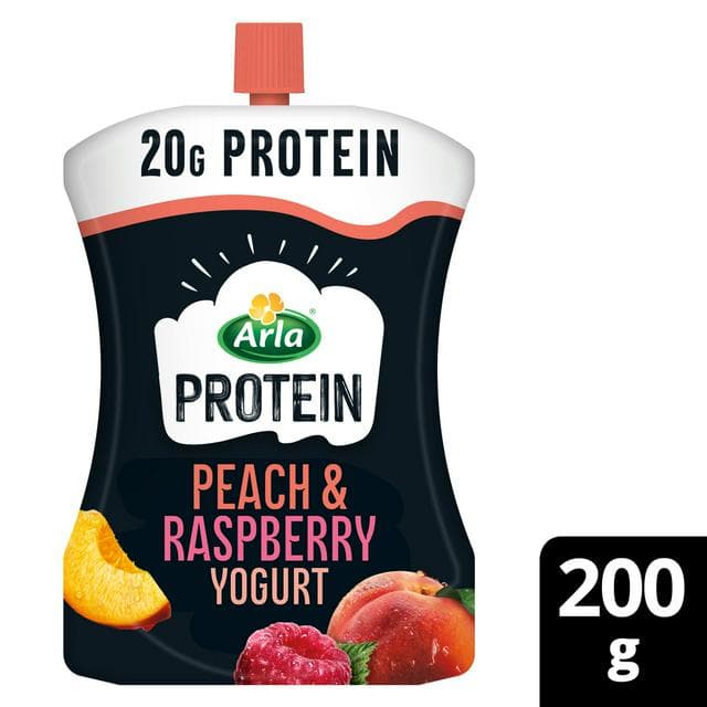 Arla Protein Peach & Raspberry Yogurt 200g - gallery image 1