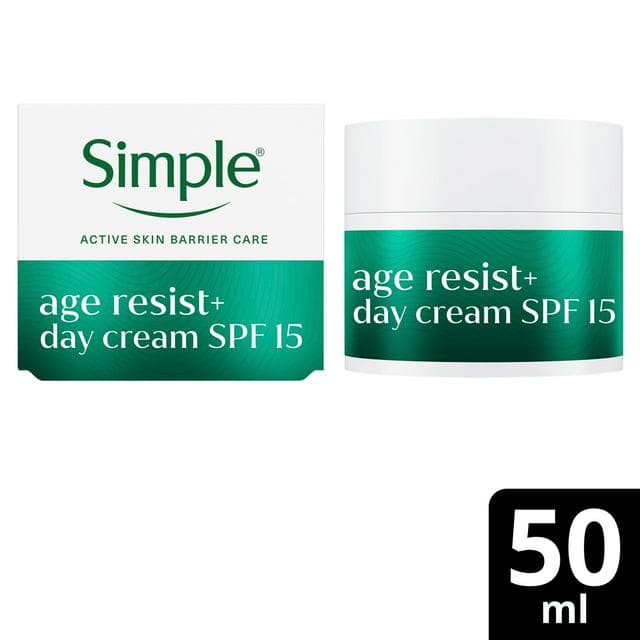 Simple Facial Moisturiser Age Resist+ Day 50ml - gallery image 1