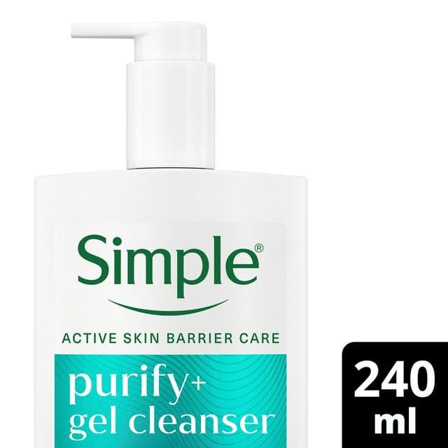 Simple Gel Facial Cleanser Purify+ 240ml - gallery image 1