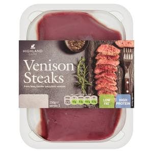 Highland Game Venison Steaks 250g