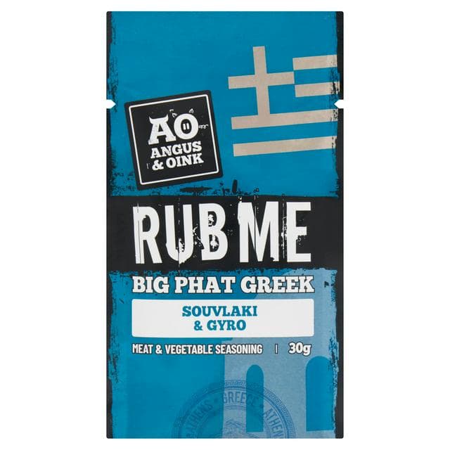 Angus & Oink Rub Me Big Phat Greek Souvlaki, Gyro Meat & Vegetable Seasoning 30g - gallery image 1