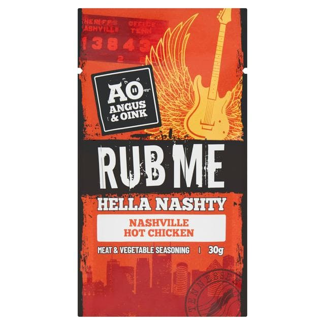 Angus & Oink Rub Me Hella Nashty Nashville Hot Chicken Meat & Vegetable Seasoning 30g - gallery image 1
