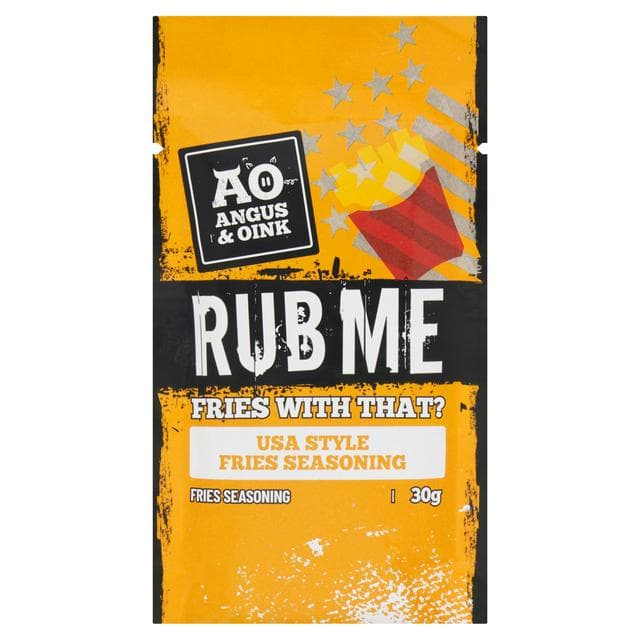 Angus & Oink Rub Me USA Style Fries Seasoning Fries Seasoning 30g - gallery image 1