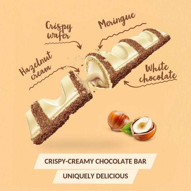 Kinder Bueno White Chocolate & Hazelnut Multipack 3 x 39g - gallery image 2