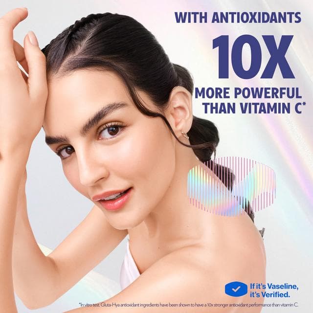 Vaseline Gluta Hya Overnight Radiance Serum Burst Body Lotion Moisturiser 200ml - gallery image 3