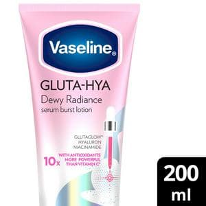Vaseline Gluta Hya Dewy Radiance Serum Burst Body Lotion Moisturiser 200ml