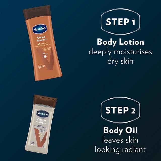 Vaseline Intensive Care Body Oil Cocoa Radiant 200ml - gallery image 3