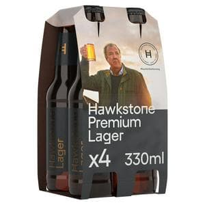 Hawkstone 4 x 330ml Premium Lager Beer Bottles