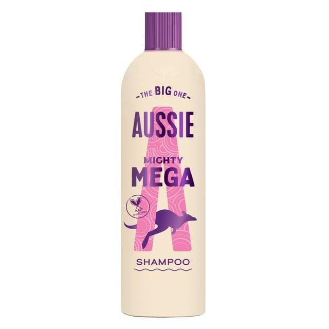 Aussie Mighty Mega Shampoo Gently Cleansing Shampoo for Soft & Shiny Hair 400ml - gallery image 1