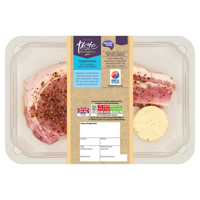 Sainsbury's Tomapork with a Lemon & Garlic Butter Melt, Taste the Difference - gallery image 1