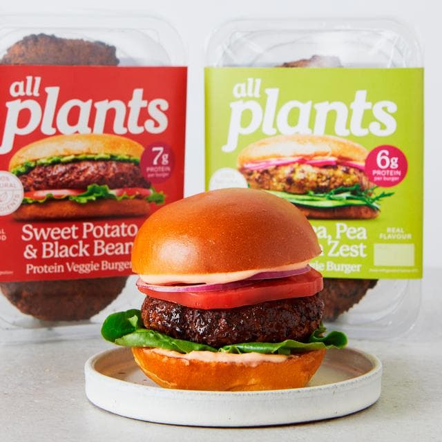 Plants Chickpea, Pea & Lemon Zest Protein Veggie Burger 180g - gallery image 2
