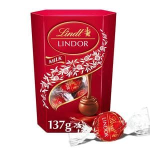 Lindt Lindor Milk Chocolate Truffles Box 137g