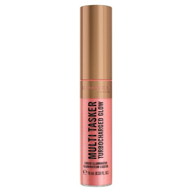 Rimmel London Multi Tasker Turbocharged Glow Liquid Illuminator 002 Rosy Rebel 10ml - gallery image 1
