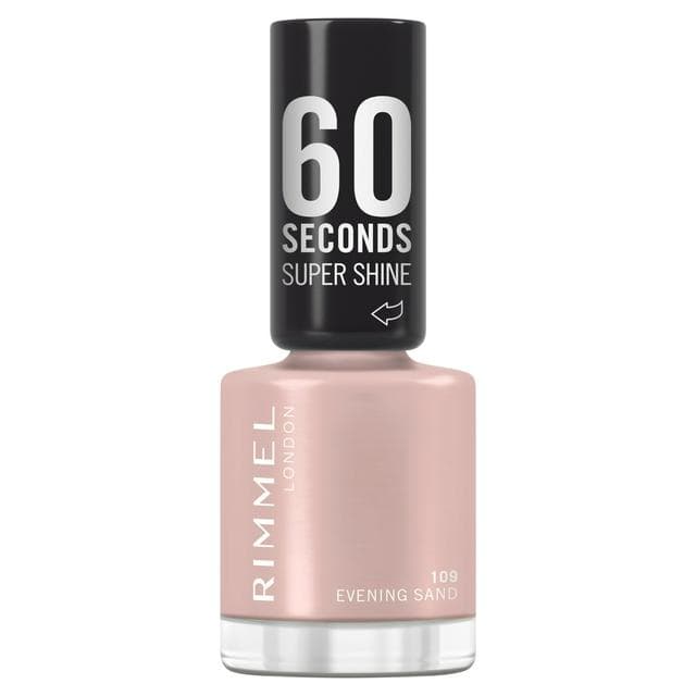 Rimmel 60 Seconds Super Shine Nail Polish 109 Evening Sand 8ml - gallery image 1