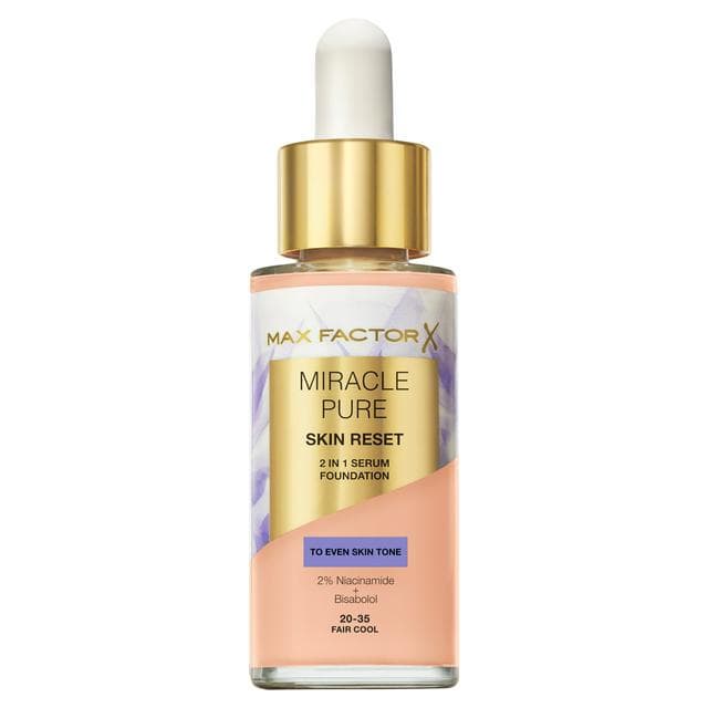 Max Factor Miracle Pure Skin Reset Serum Foundation 20-35 Fair Cool 30ml - gallery image 1