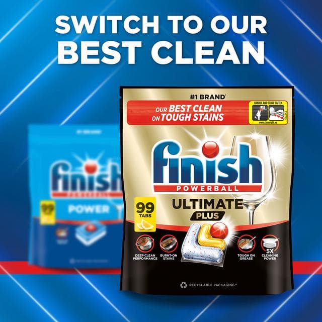 Finish Power All in One Lemon Dishwasher Tablets x61 - gallery image 5