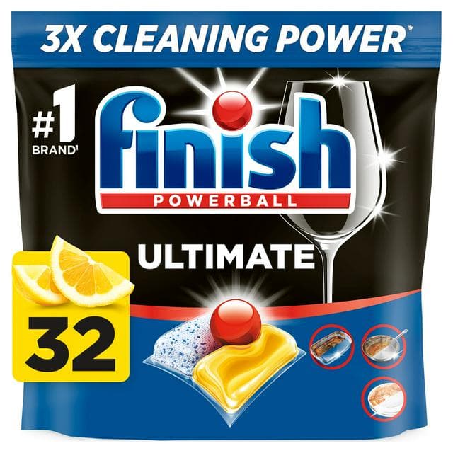 Finish Ultimate All in One Dishwasher Tablets Lemon x32 - gallery image 1