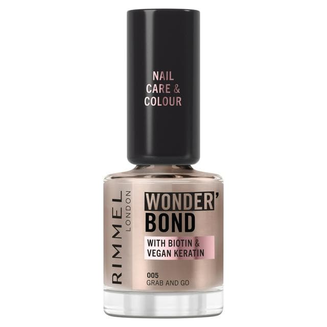 Rimmel Wonder Bond Care + Color Nail Polish 005 Grab & Go 12ml - gallery image 1