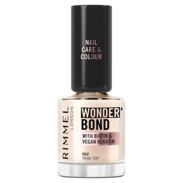 Rimmel Wonder Bond Care + Color Nail Polish 002 Tank Top 12ml - gallery image 1