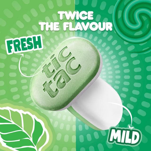 Tic Tac 38.5g Two Spearmint Flavour Mints Sugar Free Sweets - gallery image 3