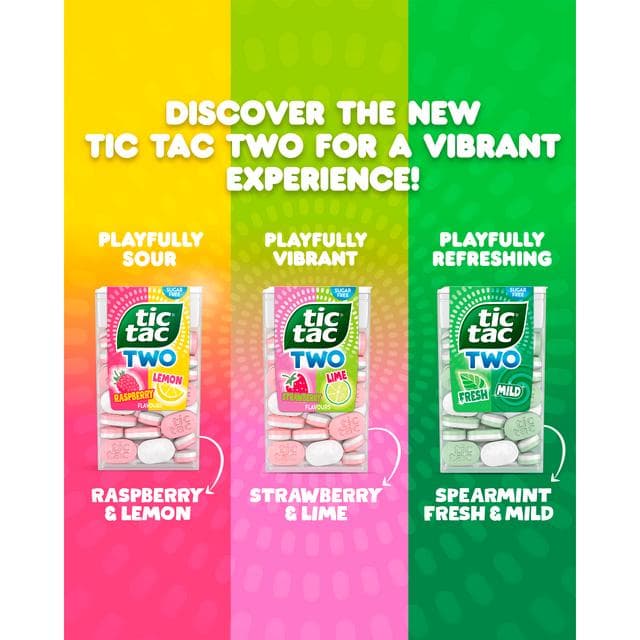 Tic Tac 38.5g Two Spearmint Flavour Mints Sugar Free Sweets - gallery image 6