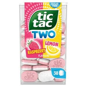 Tic Tac 38.5g Two Lemon & Raspberry Flavour Sugar Free Sweets