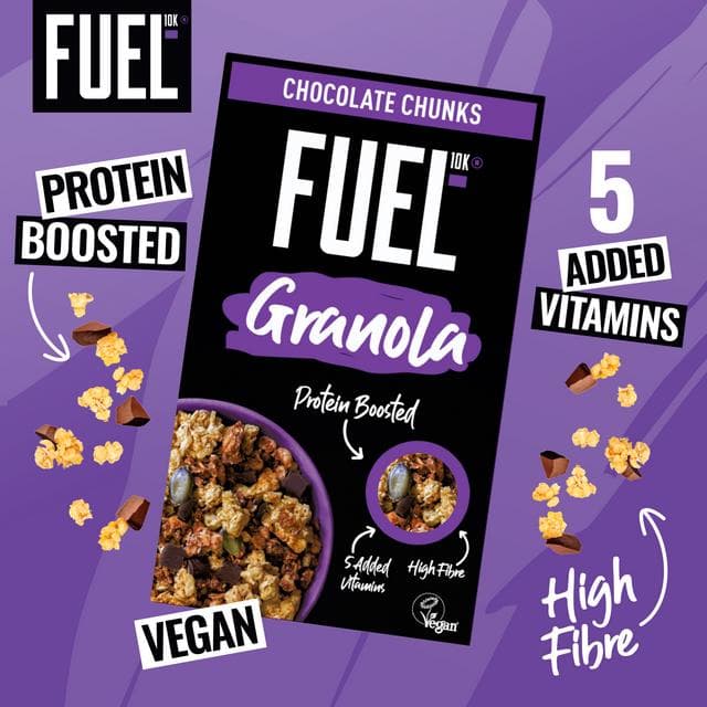FUEL10K Chocolate Chunks Protein Granola Breakfast Cereal 400g - gallery image 2
