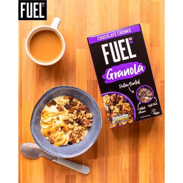 FUEL10K Chocolate Chunks Protein Granola Breakfast Cereal 400g - gallery image 3