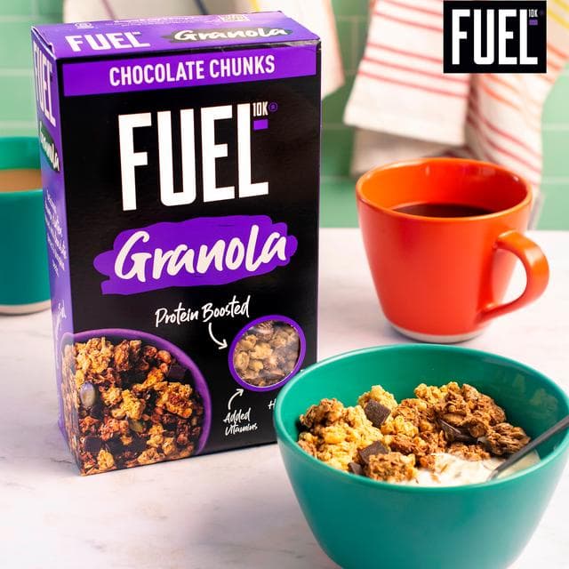 FUEL10K Chocolate Chunks Protein Granola Breakfast Cereal 400g - gallery image 5