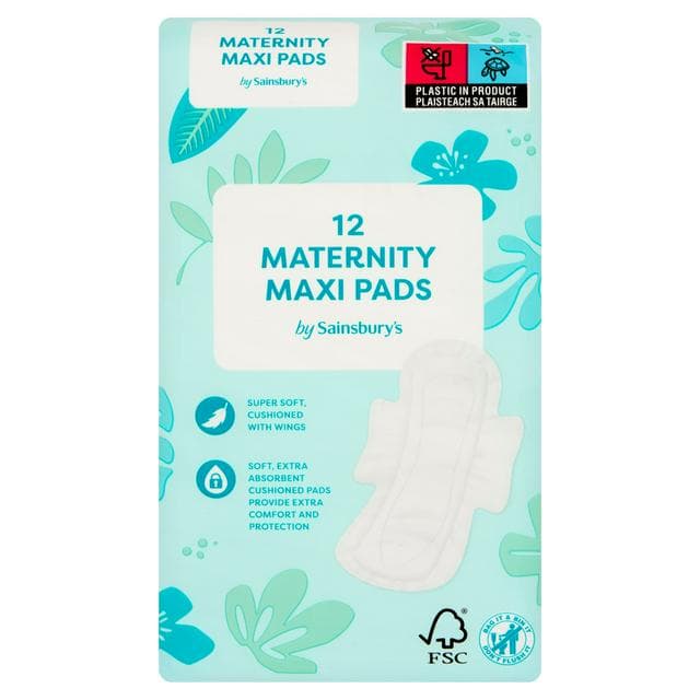 Sainsbury's 12 Maternity Towels - gallery image 1