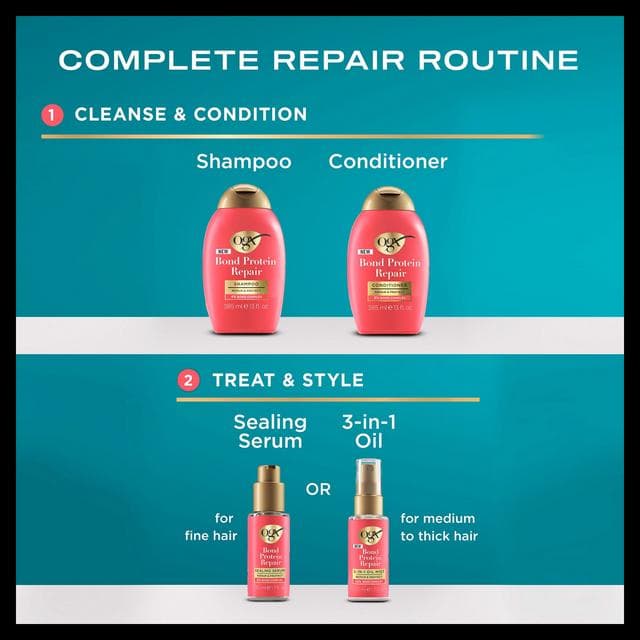 Ogx Bond Protein Repair Shampoo 385ml - gallery image 3