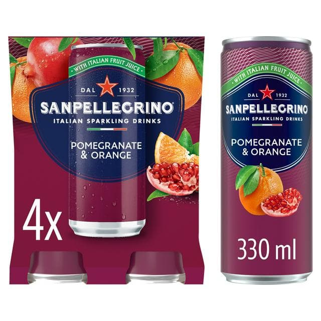 San Pellegrino Pomegranate & Orange 4 x 330ml - gallery image 1